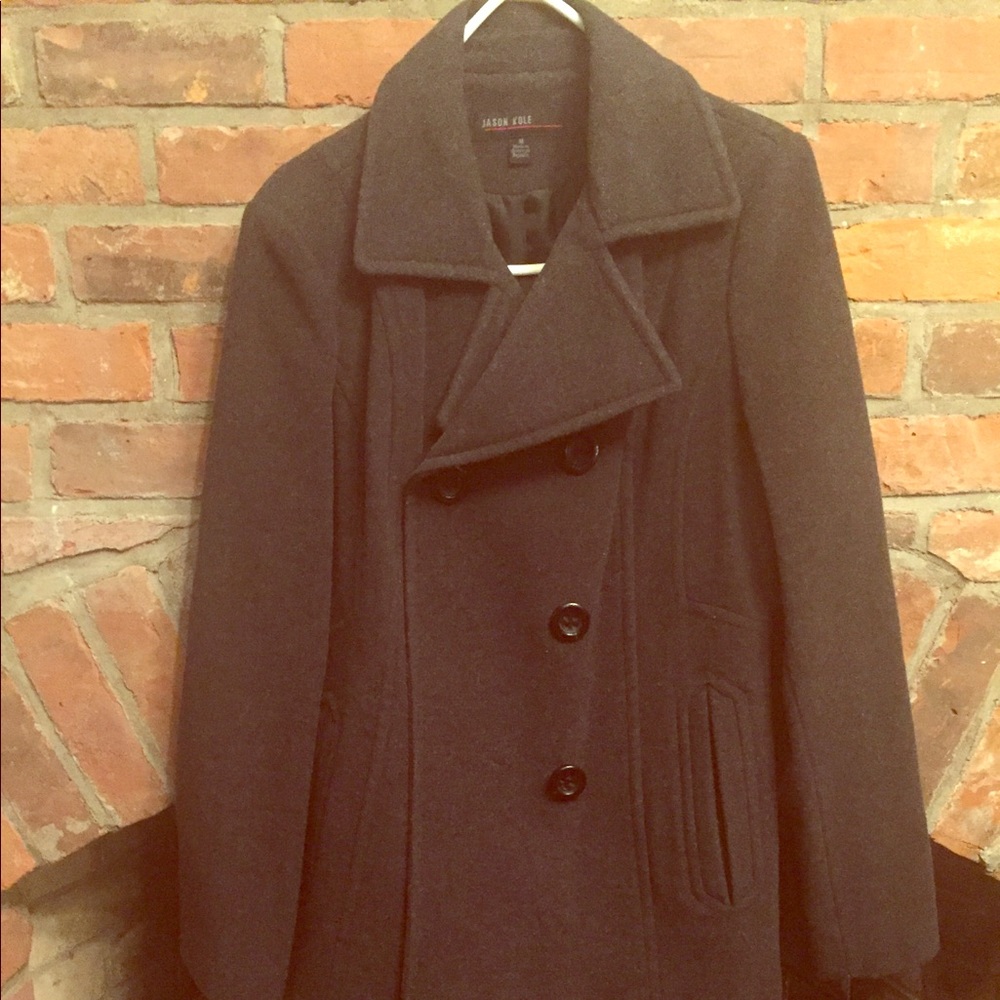 Classy Charcoal Grey Peacoat